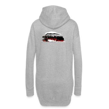 STEAM LOKOMOTIVE DB DEUTSCHLAND - Hoodie-Kleid - Grau meliert - Hinten