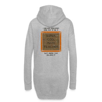 mathematics - Hoodie Dress - heather grey - Back