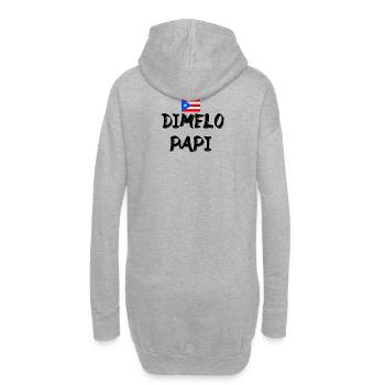 Dimelo Papi Latino - Sweat-shirt à capuche long Femme - gris chiné - Dos