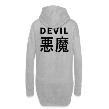 Le Kajni du Diable - Sweat-shirt à capuche long Femme - gris chiné - Dos