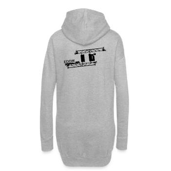 EDDM/MUC - Flughafen München - Hoodie-Kleid - Grau meliert - Hinten