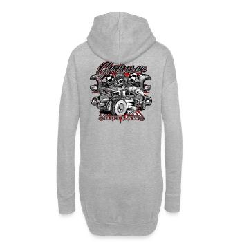 Garage Hot Rod - Sweat-shirt à capuche long Femme - gris chiné - Dos