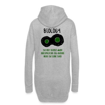 Cadeau de science de professeur de biologie - Sweat-shirt à capuche long Femme - gris chiné - Dos