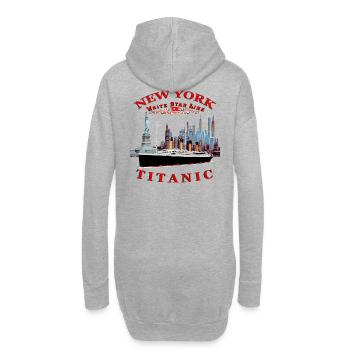TITANIC NEW YORK 1624 Louis RUNEMBERG © Adagp - Hoodie-Kleid - Grau meliert - Hinten