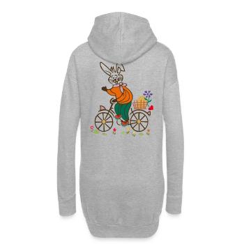 Easter , Easter Egg, Easter - Hoodie Dress - heather grey - Back