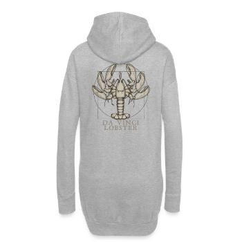 Da Vincis Hummer - Hoodie-Kleid - Grau meliert - Hinten