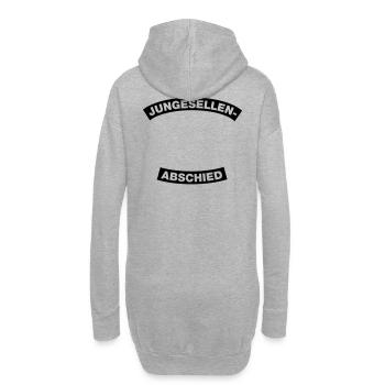 Junggesellenabschied Rahmen Element 1C (MC-Style) - Hoodie-Kleid - Grau meliert - Hinten