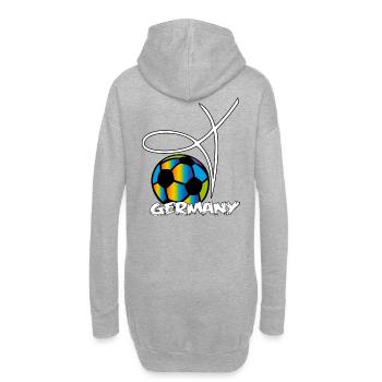 Football, Allemagne, Sport - Sweat-shirt à capuche long Femme - gris chiné - Dos