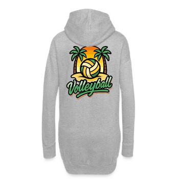 SuperSpike | Beach Volleyball - Hoodie-Kleid - Grau meliert - Hinten