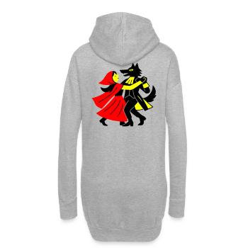 Walzer mit dem Wolf - Hoodie-Kleid - Grau meliert - Hinten