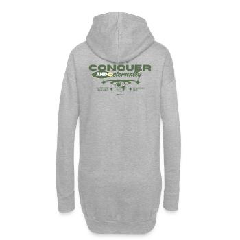 Erobern - Hoodie-Kleid - Grau meliert - Hinten