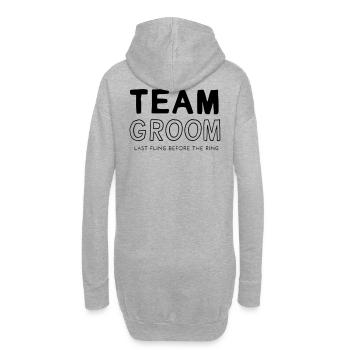 Équipe Groom - Sweat-shirt à capuche long Femme - gris chiné - Dos