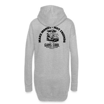 Gans Cool Streetwear by SF - Hoodie-Kleid - Grau meliert - Hinten
