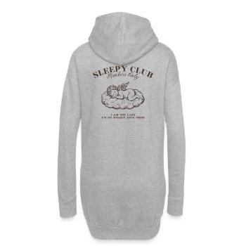 Sleepy Angels Club – Vintage Cherub Shirt - Hoodie-Kleid - Grau meliert - Hinten