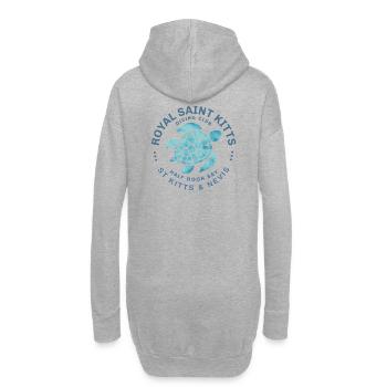 Tortue de plongée ROYAL SAINT KITTS - Sweat-shirt à capuche long Femme - gris chiné - Dos