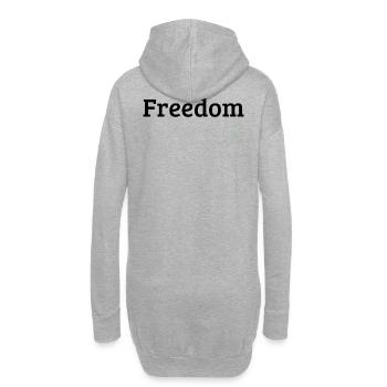 Freedom - Hoodie-Kleid - Grau meliert - Hinten