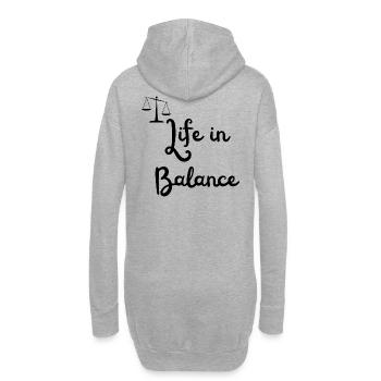 Liberté - Sweat-shirt à capuche long Femme - gris chiné - Dos
