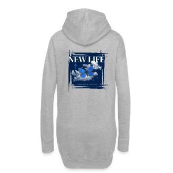 New Life - 2 Korinther 5:17 - Hoodie-Kleid - Grau meliert - Hinten