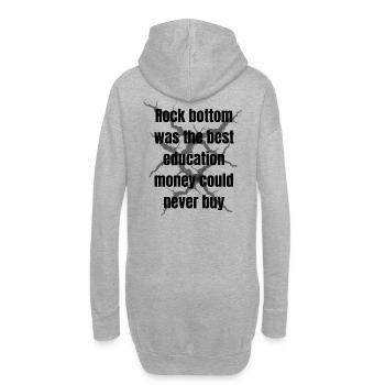 Conception à fond rocheux - Sweat-shirt à capuche long Femme - gris chiné - Dos