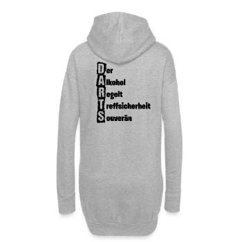 Fléchettes, fléchettes, règles de l’alcool - Sweat-shirt à capuche long Femme - gris chiné - Dos