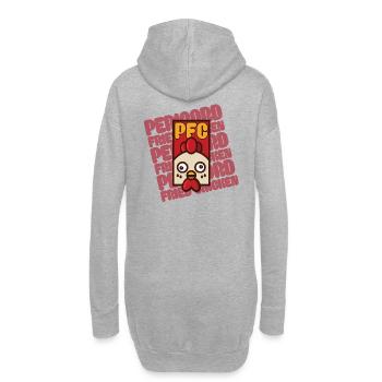 Périgord chicken - Sweat-shirt à capuche long Femme - gris chiné - Dos