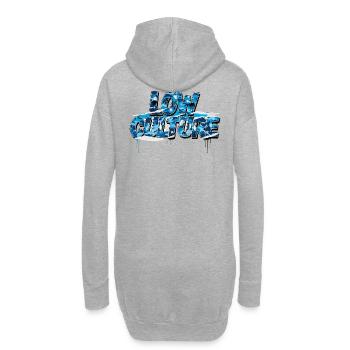 Scène JDM Low Culture Street Style - Sweat-shirt à capuche long Femme - gris chiné - Dos