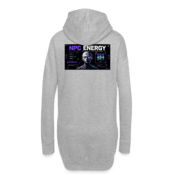 NPC ENERGY ERROR 404 - Hoodie-Kleid - Grau meliert - Hinten