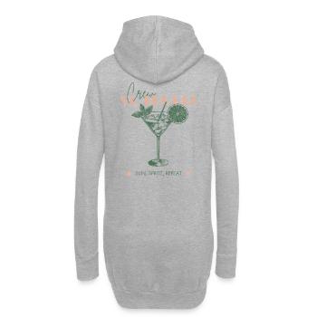 France Voyage de vacances à la plage des filles - Sweat-shirt à capuche long Femme - gris chiné - Dos