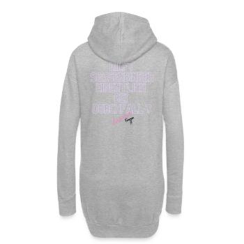 Durchfall Humor Neontext - Hoodie-Kleid - Grau meliert - Hinten