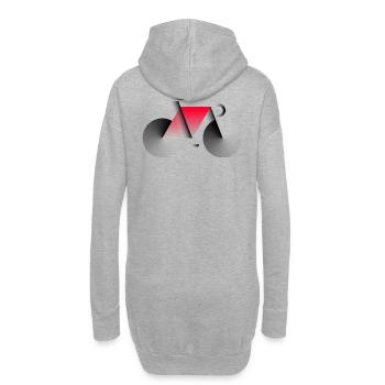 Cycling Roadbike - Hoodie-Kleid - Grau meliert - Hinten