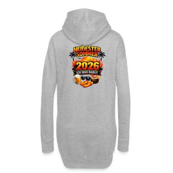 Heißester Sommer 2026  - Hoodie-Kleid - Grau meliert - Hinten