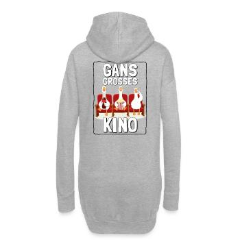 GANS BIG CINEMA - avec cadre noir - Sweat-shirt à capuche long Femme - gris chiné - Dos