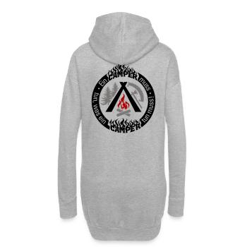 Drôle de camping-car : configuration individuelle 3 couleurs - Sweat-shirt à capuche long Femme - gris chiné - Dos