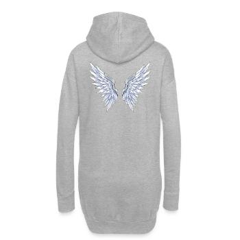 Anime Angels - Sweat-shirt à capuche long Femme - gris chiné - Dos