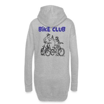 Tracé au trait du club de vélo - Sweat-shirt à capuche long Femme - gris chiné - Dos