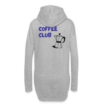 Illustration du Moka du Coffee Club - Sweat-shirt à capuche long Femme - gris chiné - Dos