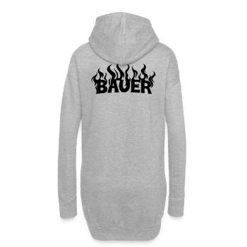 Bauer 2 - Hoodie-Kleid - Grau meliert - Hinten