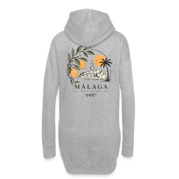 Málaga Küstenparadies - Hoodie-Kleid - Grau meliert - Hinten