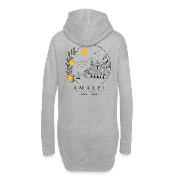 Amalfi Küste - Hoodie-Kleid - Grau meliert - Hinten
