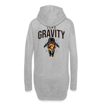 Zero Gravity Astronaut Erde Weltraum - Hoodie-Kleid - Grau meliert - Hinten