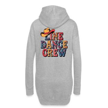 Équipe de danse en ligne - Sweat-shirt à capuche long Femme - gris chiné - Dos