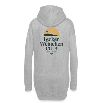 Wine Delicious Wine Club Amateurs de vin Vin rouge - Sweat-shirt à capuche long Femme - gris chiné - Dos