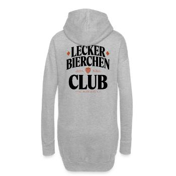 Lecker Bierchen Club Bier Spruch JGA Malle Bier - Sweat-shirt à capuche long Femme - gris chiné - Dos