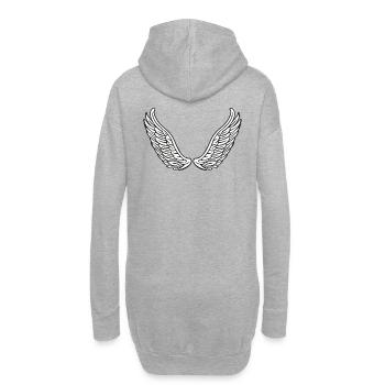 Ailes d'ange - Ailes d'ange - Sweat-shirt à capuche long Femme - gris chiné - Dos