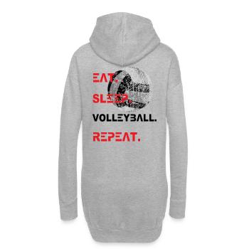 Volleyball sport 2reborn - Sweat-shirt à capuche long Femme - gris chiné - Dos