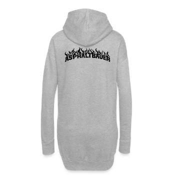 Asphaltbauer - Hoodie-Kleid - Grau meliert - Hinten
