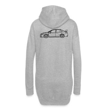 WRX Line Silhouette – Turbo Rally Art - Hoodie-Kleid - Grau meliert - Hinten