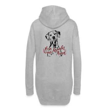 Dalmatiner - Wunschpunkt - Hoodie-Kleid - Grau meliert - Hinten