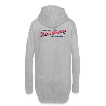 Akkustand: Sozial leer – Autoshutdown aktiviert - Hoodie-Kleid - Grau meliert - Hinten