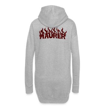 MAURER 2 - Hoodie-Kleid - Grau meliert - Hinten